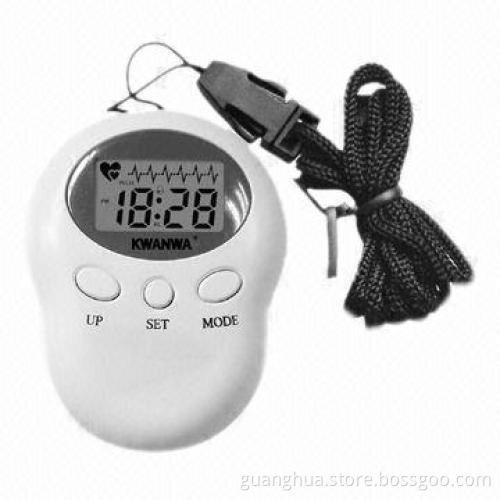Heart Rate Monitor with LCD Time Display and Alarm Function